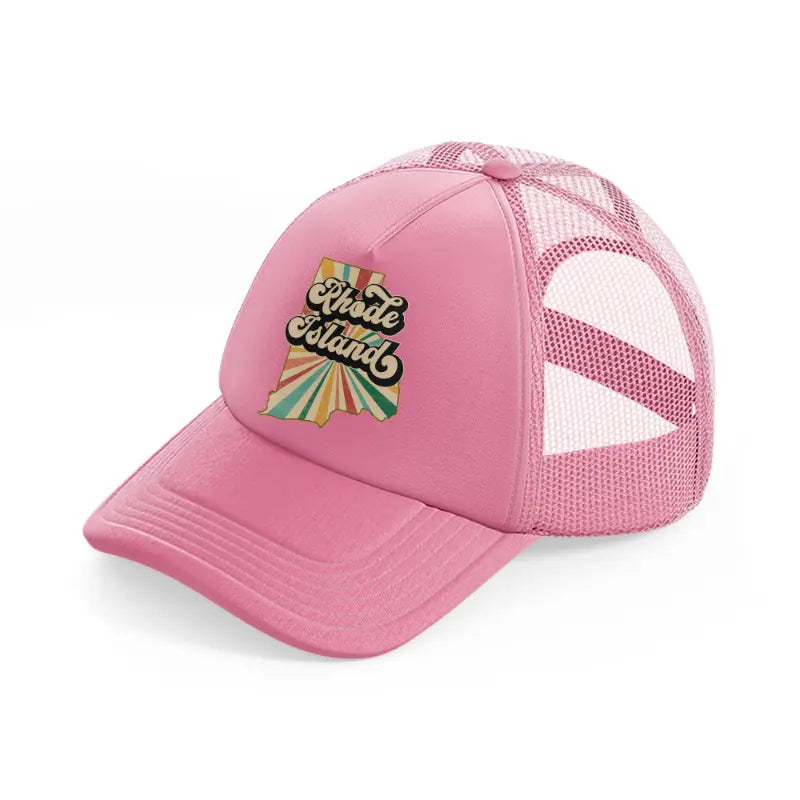 rhode island-pink-trucker-hat