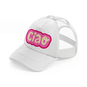 ciao pink-white-trucker-hat