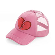 broken heart-pink-trucker-hat