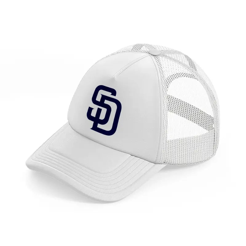 san diego logo-white-trucker-hat