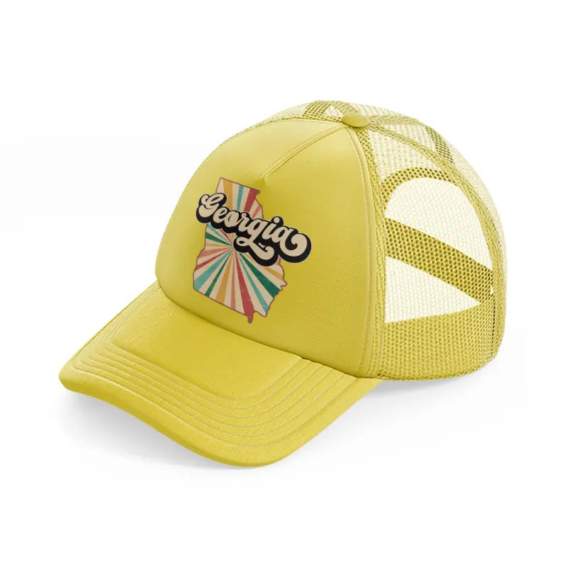 georgia gold trucker hat