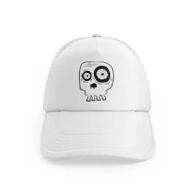 Spooky Skull Headwhitefront-view