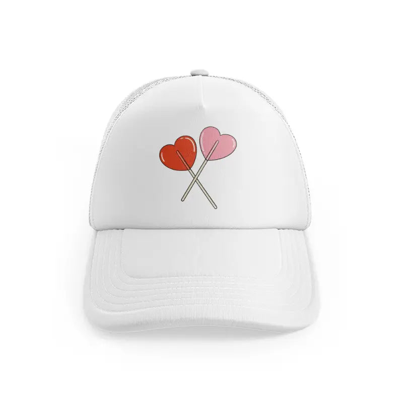 Heart Shaped Lollipopwhitefront-view