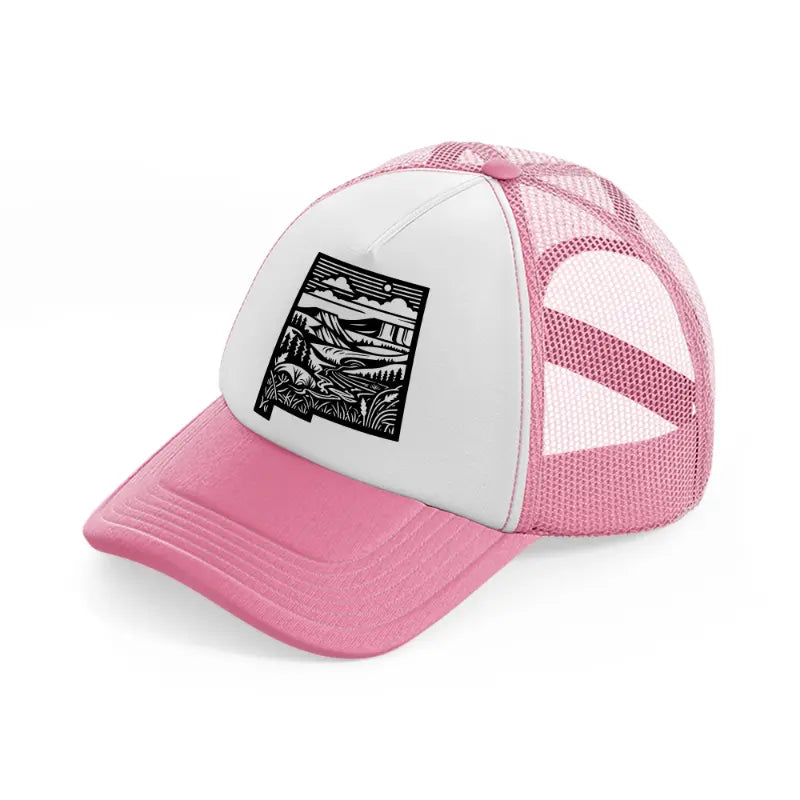 landscape-pink-and-white-trucker-hat