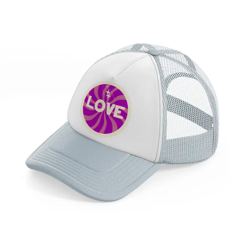 love sticker-grey-trucker-hat