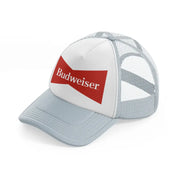 old budweiser-grey-trucker-hat