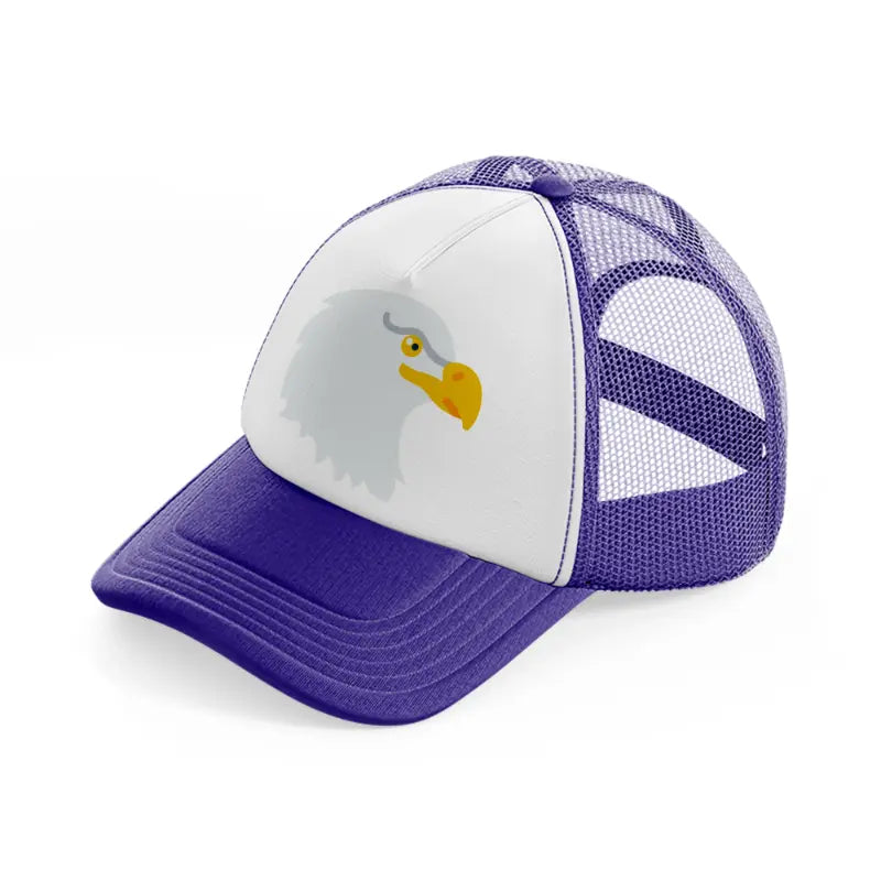 eagle (2) purple trucker hat