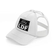 ford ldf white trucker hat