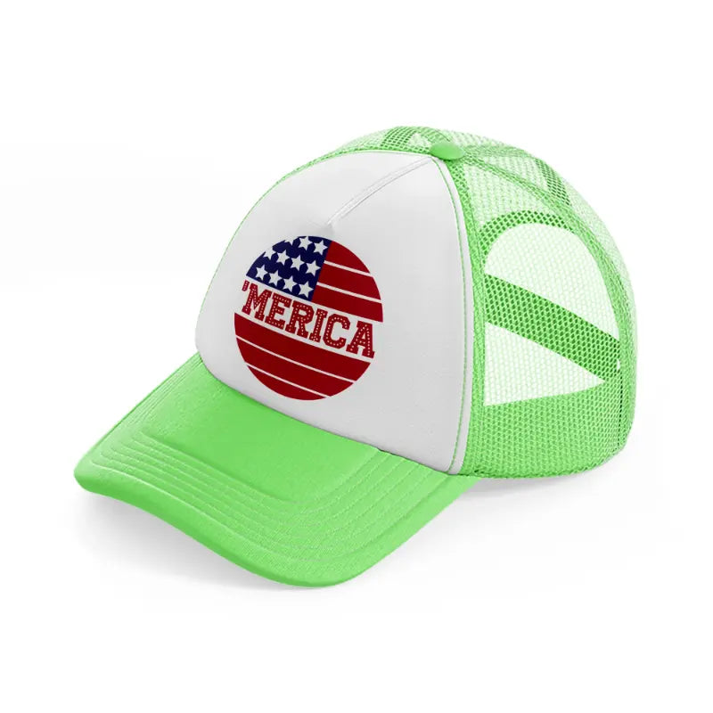 'merica 1-01-lime-green-trucker-hat