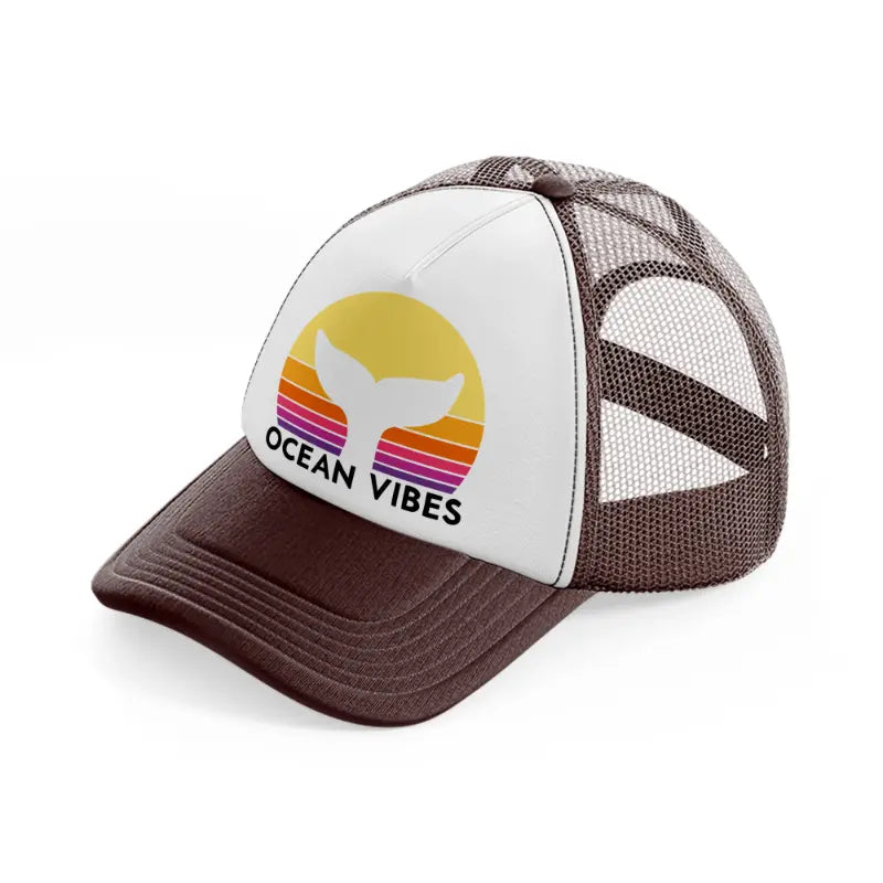 ocean vibes-brown-trucker-hat