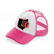 cincinnati supporter-neon-pink-trucker-hat