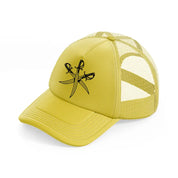 swords-gold-trucker-hat