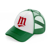 minnesota twins minimalist-green-and-white-trucker-hat