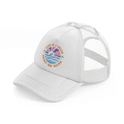 life is a beach enjoy the waves-white-trucker-hat