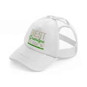 best grandpa by par white trucker hat