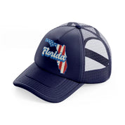 florida flag-navy-blue-trucker-hat