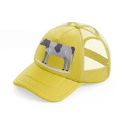 037 cow gold trucker hat