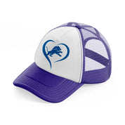detroit lions lover-purple-trucker-hat