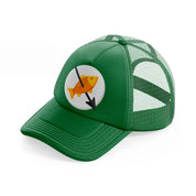 spearfishing green trucker hat