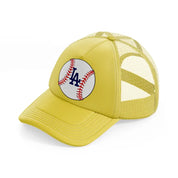 la ball-gold-trucker-hat