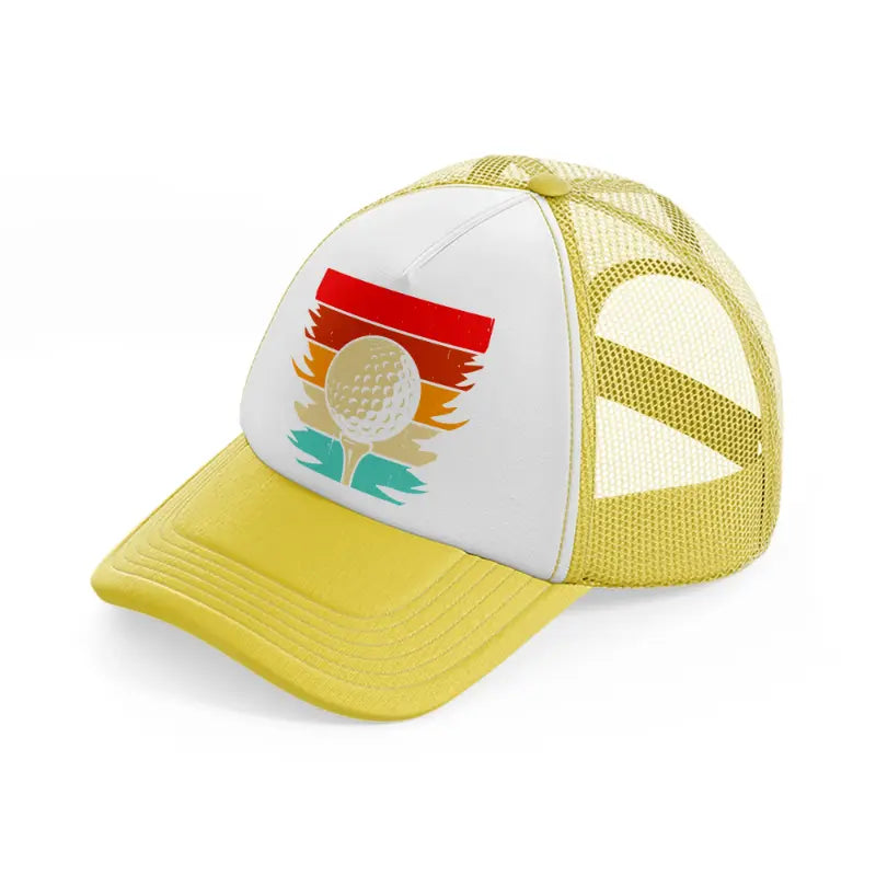 golf ball multicolor-yellow-trucker-hat
