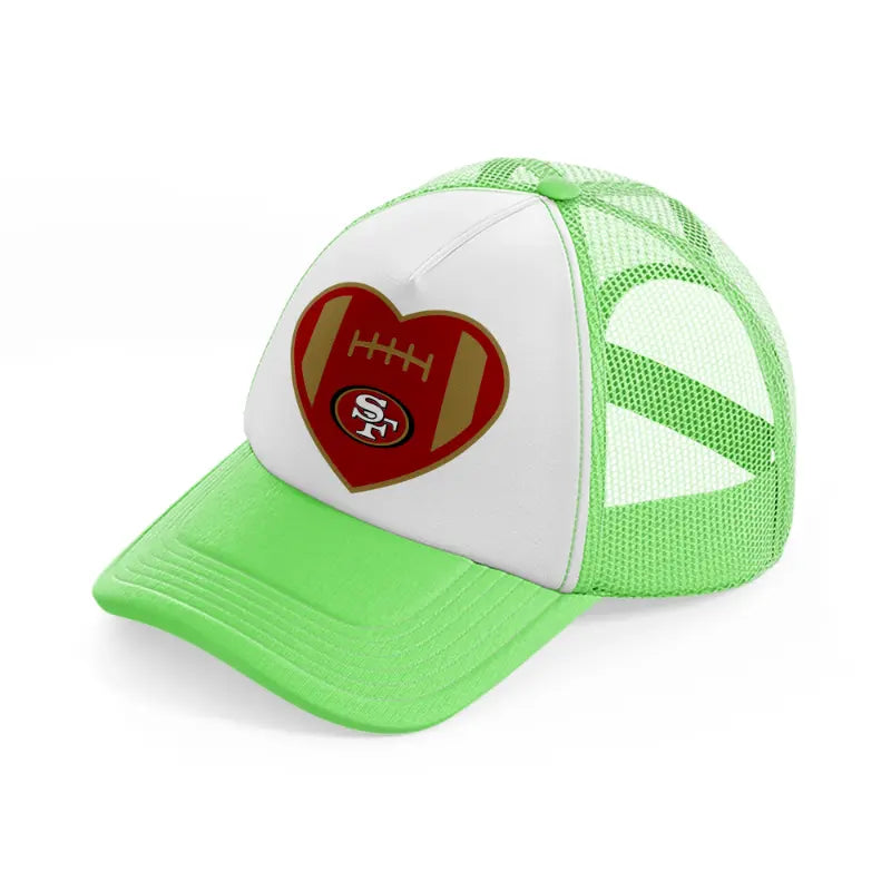 love 49ers-lime-green-trucker-hat