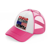 proud veteran-01-neon-pink-trucker-hat