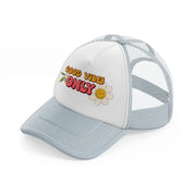 groovy quotes 14 grey trucker hat