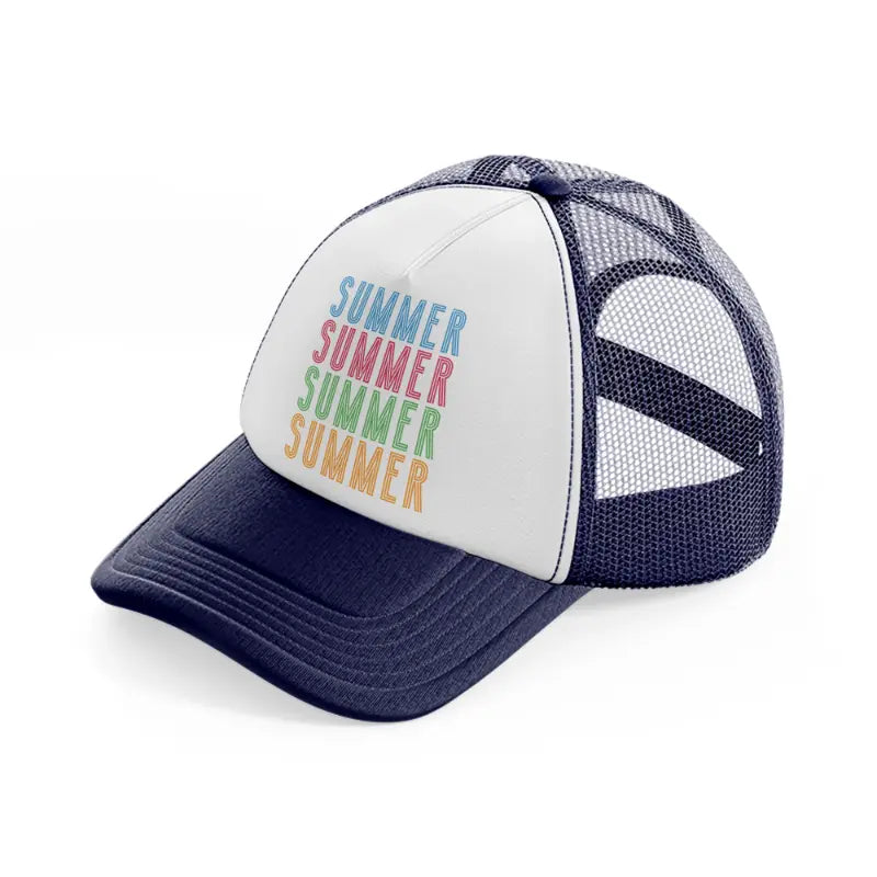 summer multi-navy-blue-and-white-trucker-hat