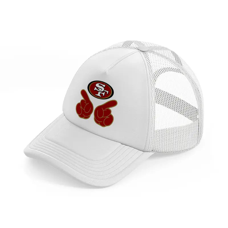 49ers supporter-white-trucker-hat