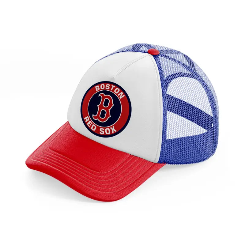 boston red sox badge-multicolor-trucker-hat