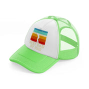 best dad by par color lime green trucker hat