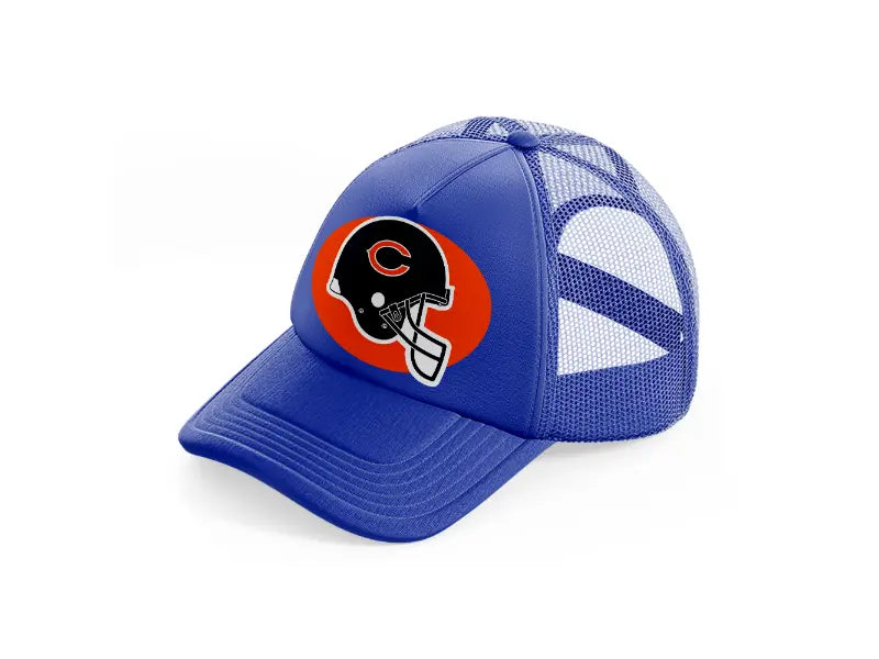 chicago bears helmet-blue-trucker-hat