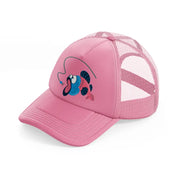 fish cartoon-pink-trucker-hat