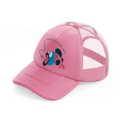 fish cartoon pink trucker hat