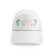 scottsdale before the veil white trucker hat