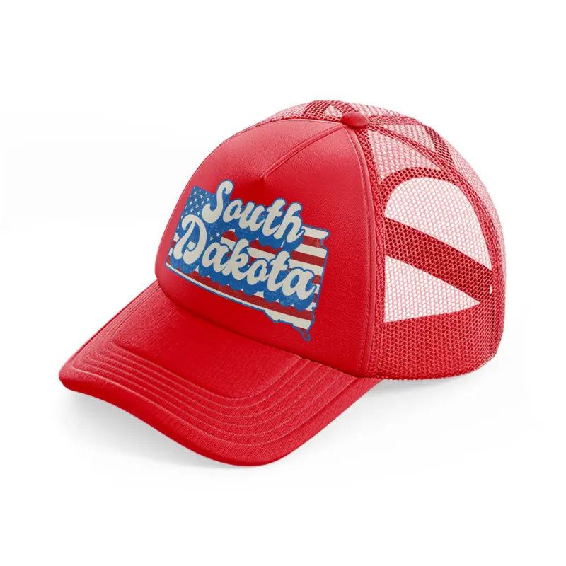 south dakota flag red trucker hat