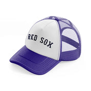 red sox-purple-trucker-hat