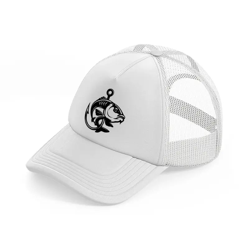 fish hook-white-trucker-hat