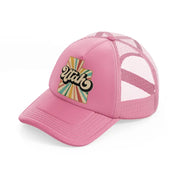 utah pink trucker hat