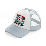 baseball mama sticker-grey-trucker-hat