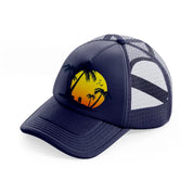 beach navy blue trucker hat