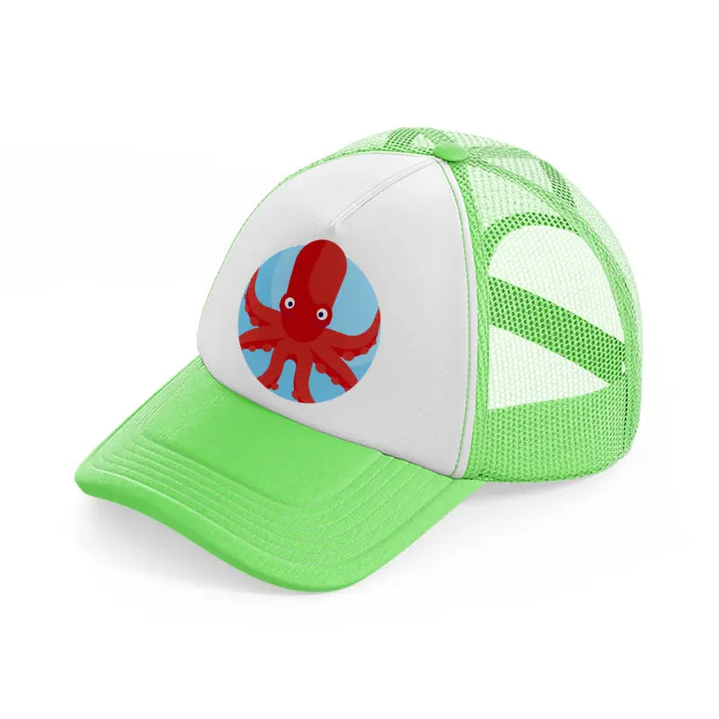 octopus-lime-green-trucker-hat