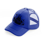 ship & birds blue trucker hat