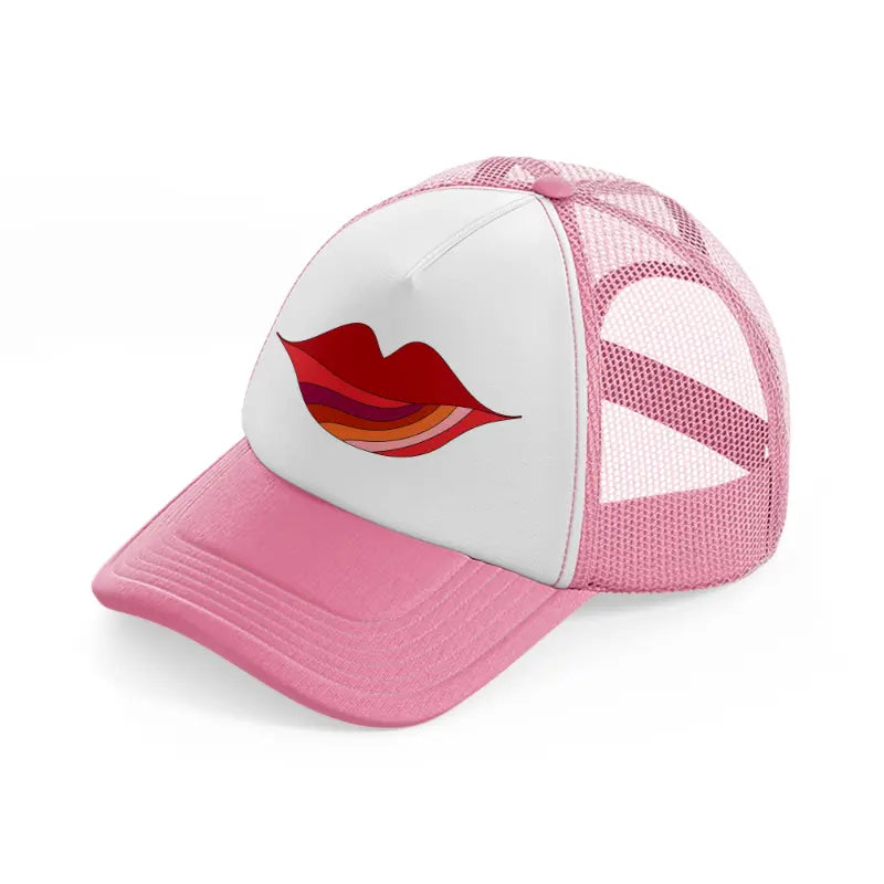 groovy elements-11-pink-and-white-trucker-hat