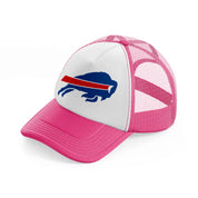 buffalo bills white-neon-pink-trucker-hat