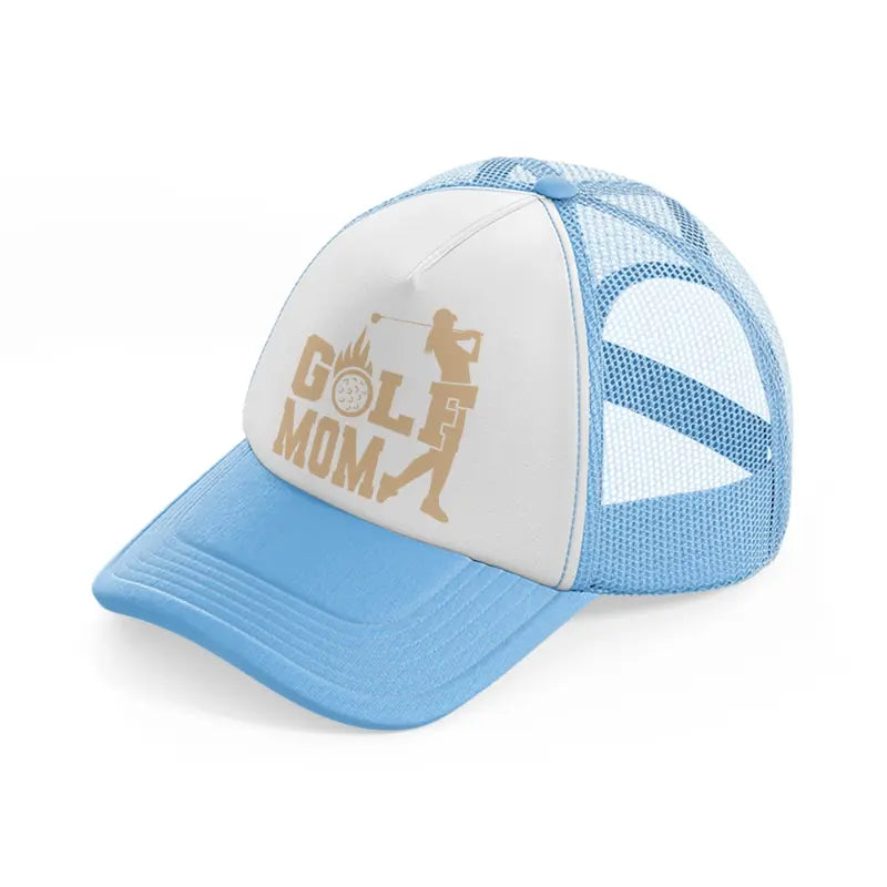 golf mom-sky-blue-trucker-hat