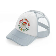 christmas junkie grey trucker hat