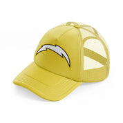 los angeles chargers shape-gold-trucker-hat