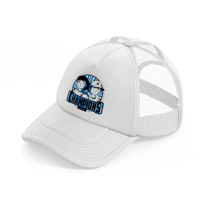 captain tsubasa white trucker hat